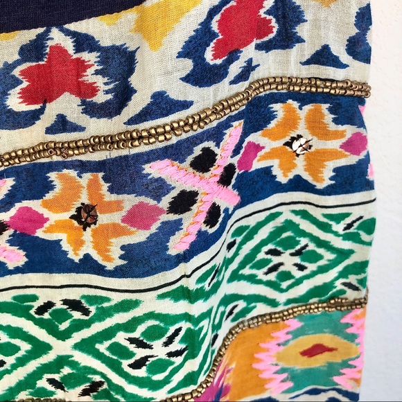 🆕 Anthropologie Multicolor Embroidered Tunic - Picture 14 of 15